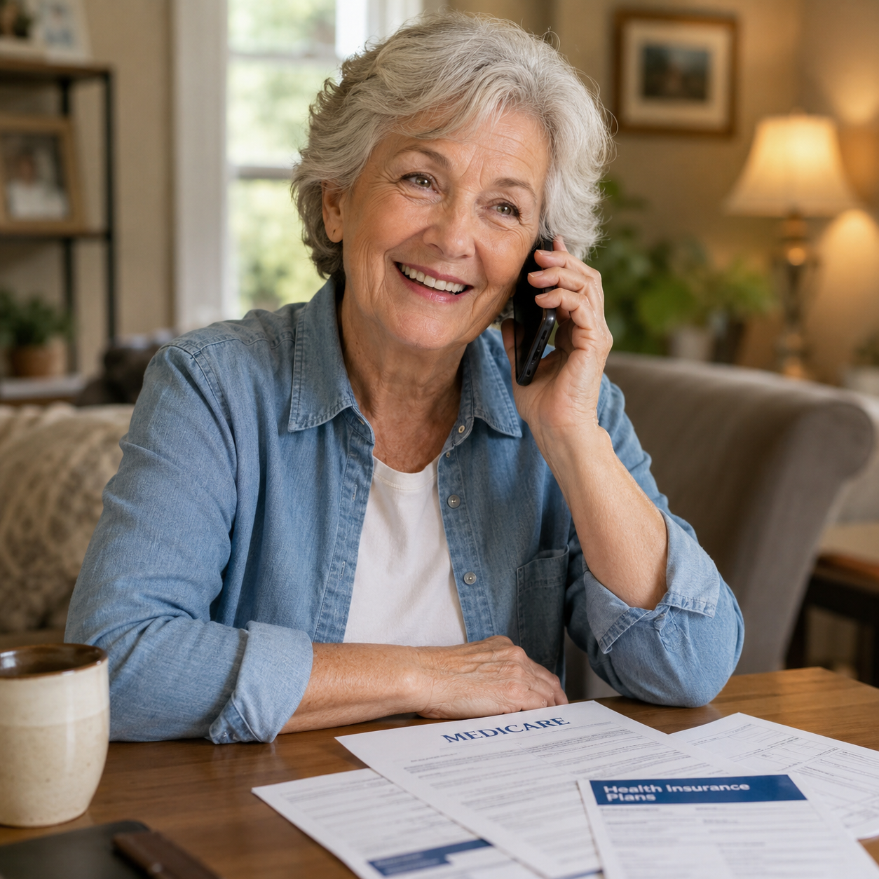 Medicare guide helping a client understand their options